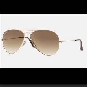 Ray Ban Classic Aviator Gold and Brown